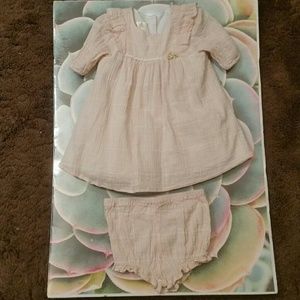 Vintage Laura Ashley London 2 pc lined dress&panties, 18M